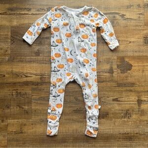 Dreamland Baby Bamboo Pumpkin Fall Halloween Print Size 9-12 Months
